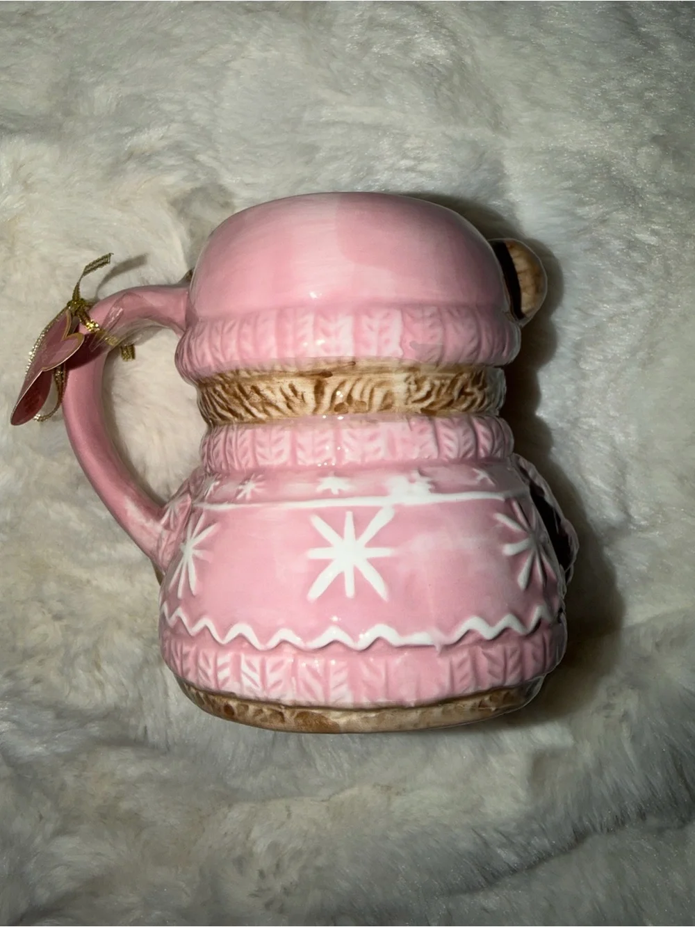 Pink Teddy Bear Ceramic Mug - Home Accents